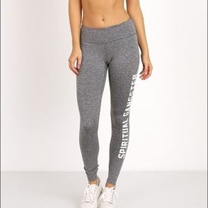 Spiritual gangster grey leggings